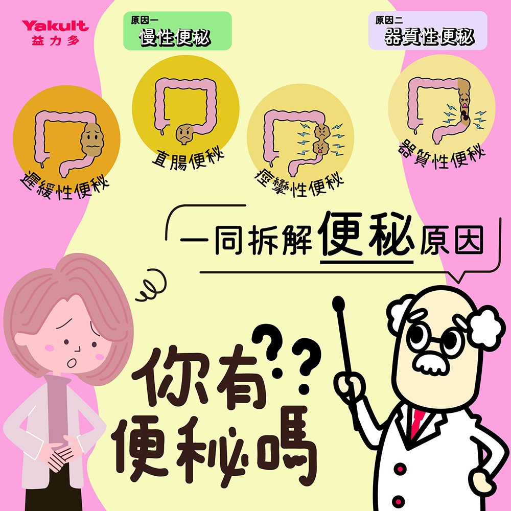 益力多腸道小知識｜一同拆解便秘原因